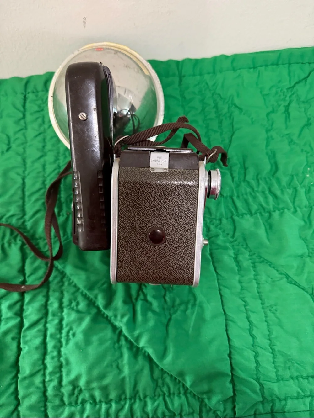 Kodak Brown and Silver Twin-Lens Camera with Flash